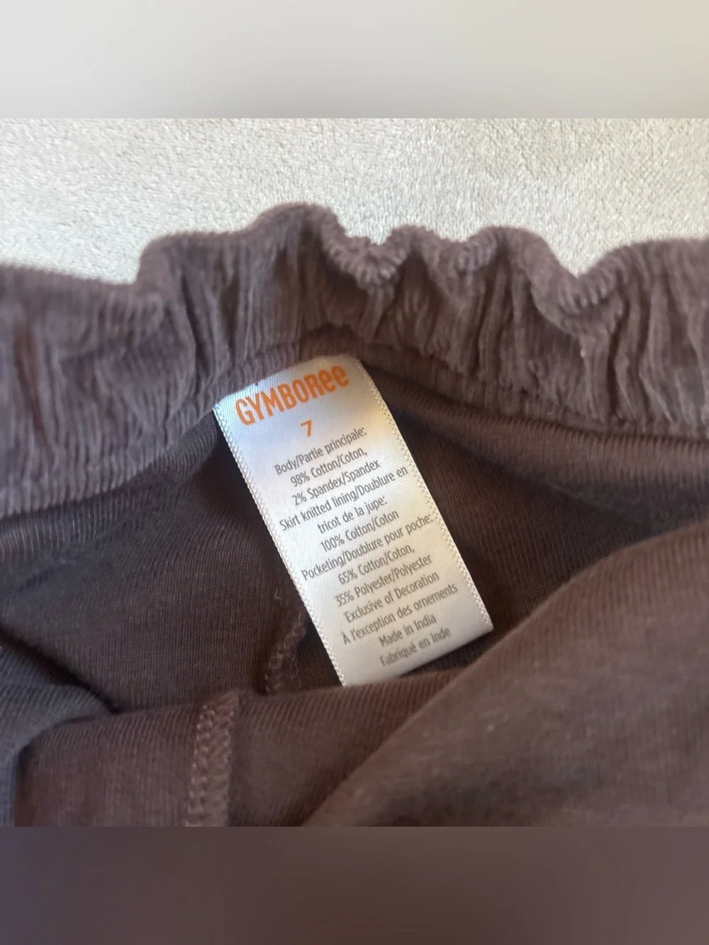 Gymboree Girls 7 Pumpkin Corduroy Skort Skirt NWT Orange Brown Fall